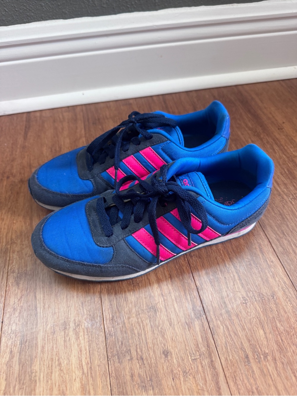 adidas Blue and Pink Athletic Sneakers